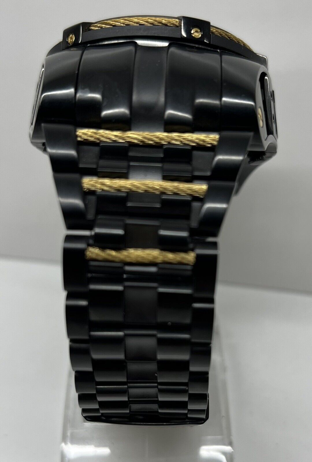 Invicta 19422 Reserve 56mm Bolt Zeus Tria Swiss Quartz Bracelet Watch READ