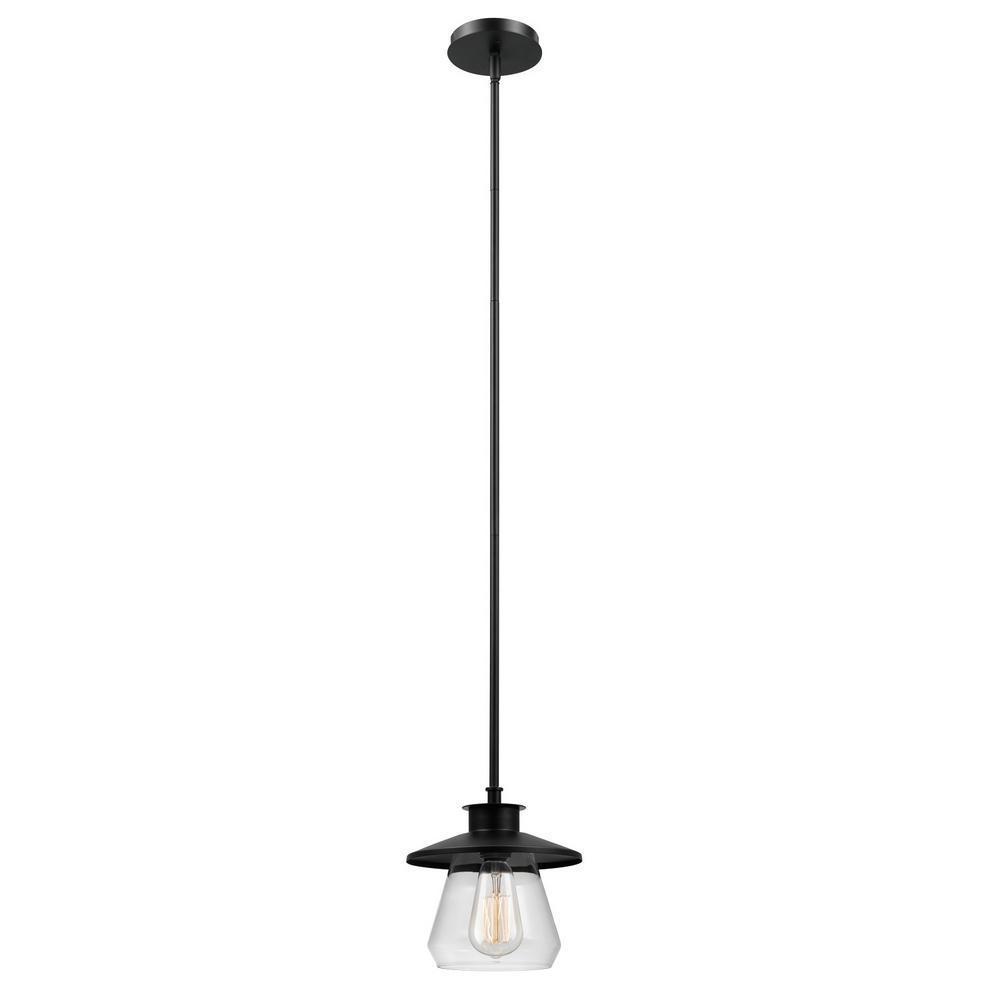Globe Electric Angelica 1-Light Modern Industrial Oil Rubbed Bronze Pendant