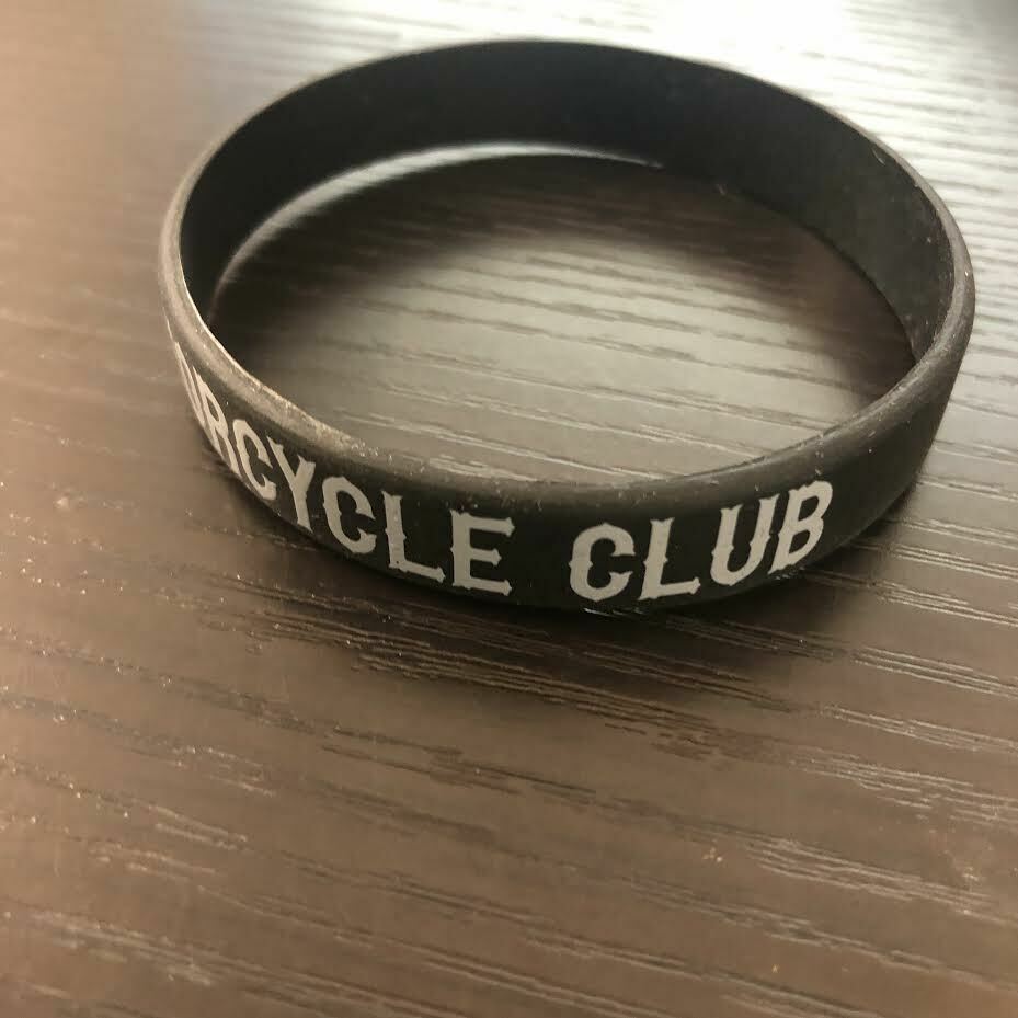 NEW Lot Of 20 Rubber Hand Bands Bracelets "BLACK REBEL MOTOCYCLE CLUB"