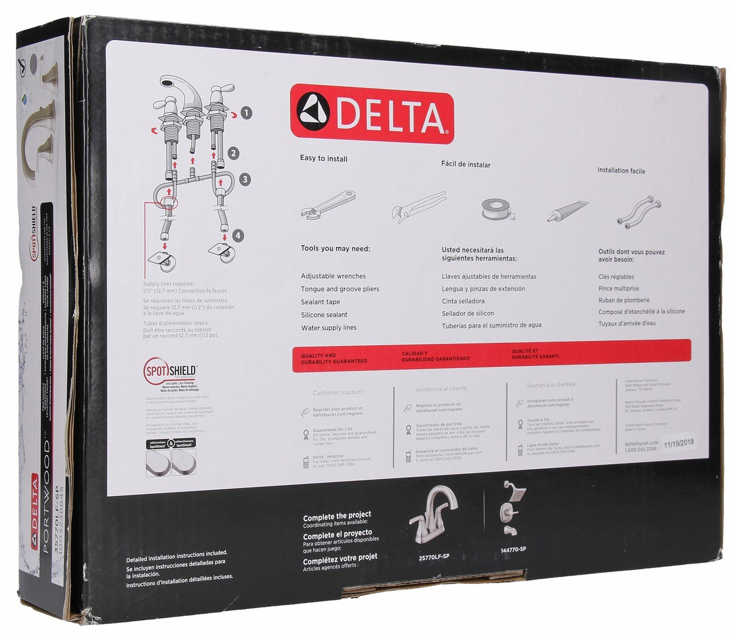 Delta Portwood 8 in. Widespread 2-Handle Bathroom Faucet