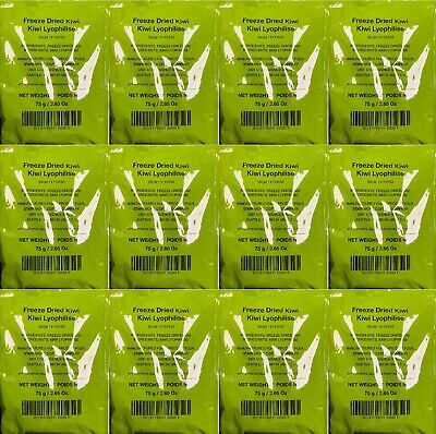 Starbucks (12-Pack) Freeze Dried Kiwis 75g/2.65oz Bags Each Best By 3/21