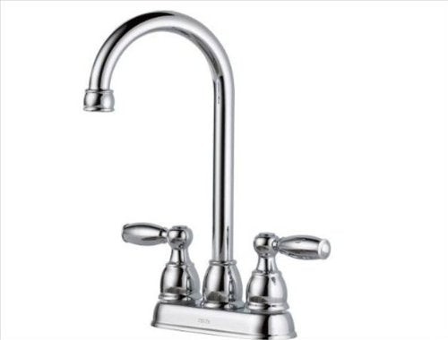 Delta Faucet B28911LF Foundations Two Handle Bar/Prep Faucet, Chrome