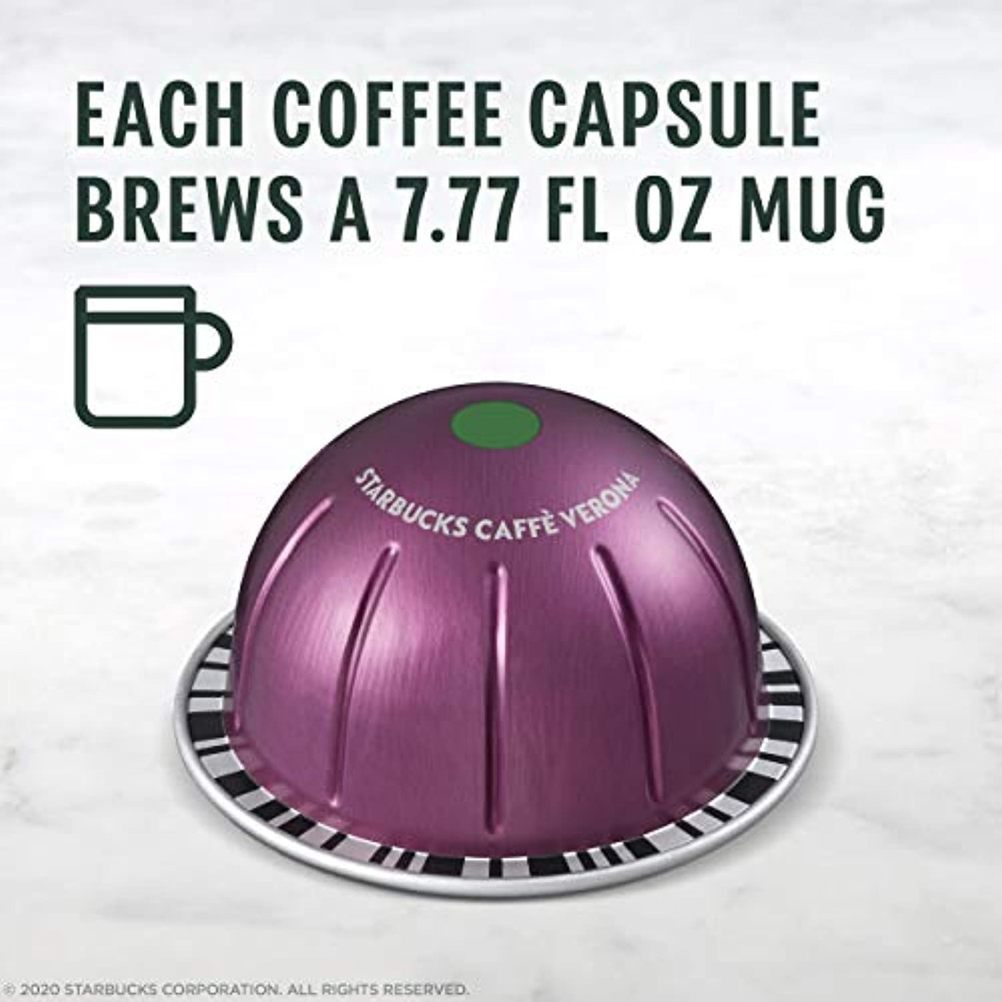 128 COUNT Starbucks Caffe Verona for Nespresso Vertuo Capsules READ DESCRIPTION