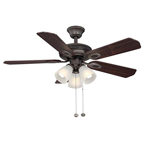 Hampton Bay AM212-ORB Glendale 42 in. Indoor Bronze Ceiling Fan with Light Kit