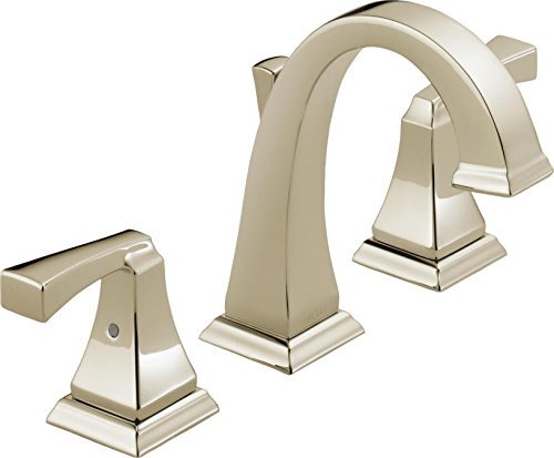 Delta Faucet 3551LF-PN Dryden Two Handle Widespread Lavatory Faucet, Polished