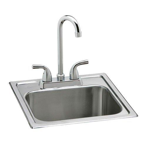 Elkay Neptune Top Mount Stainless Steel Bar Sink Set SLIGHT DENT ON CORNER
