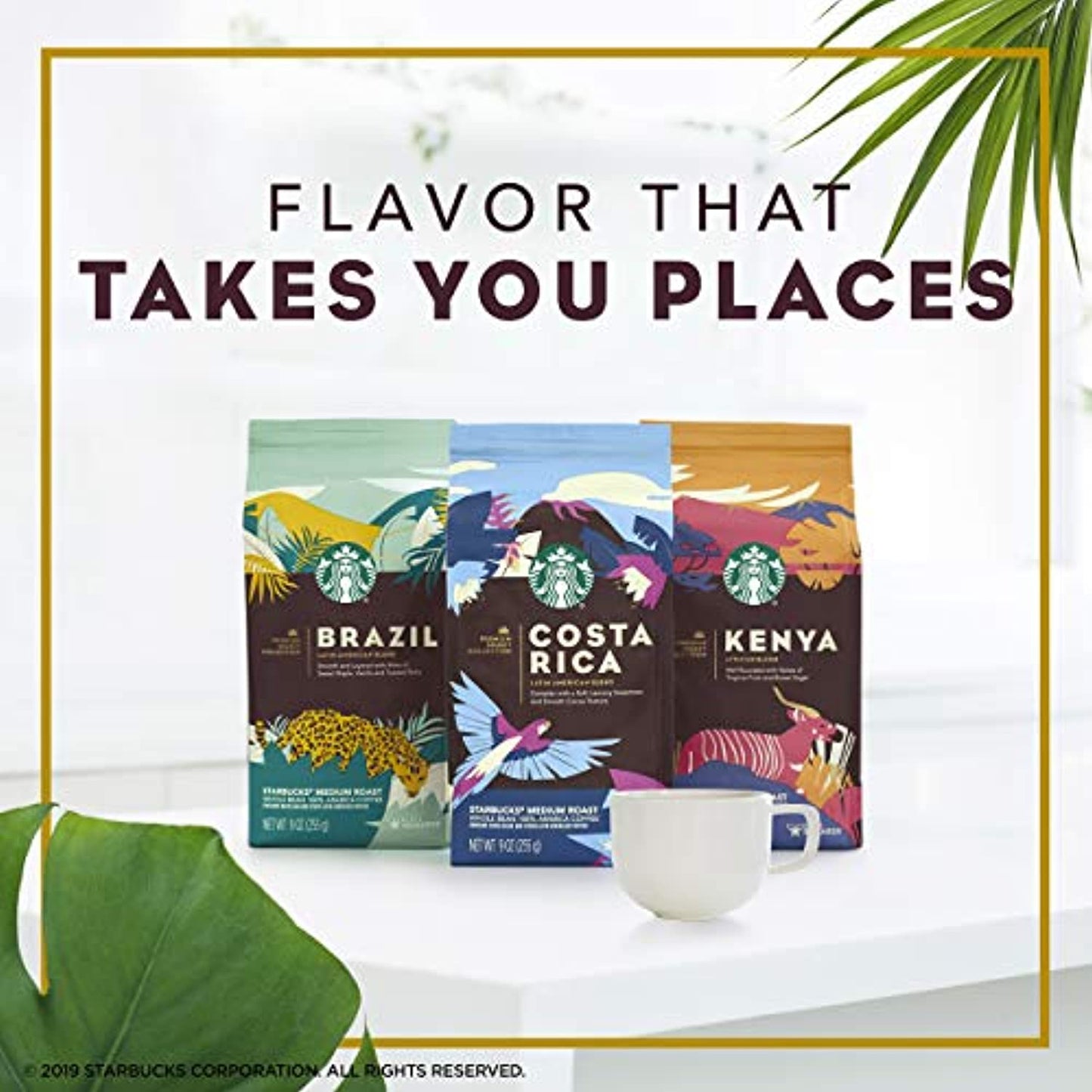 12 PACK Starbucks Kenya African Blend Coffee, Whole Bean Best Before May 2020