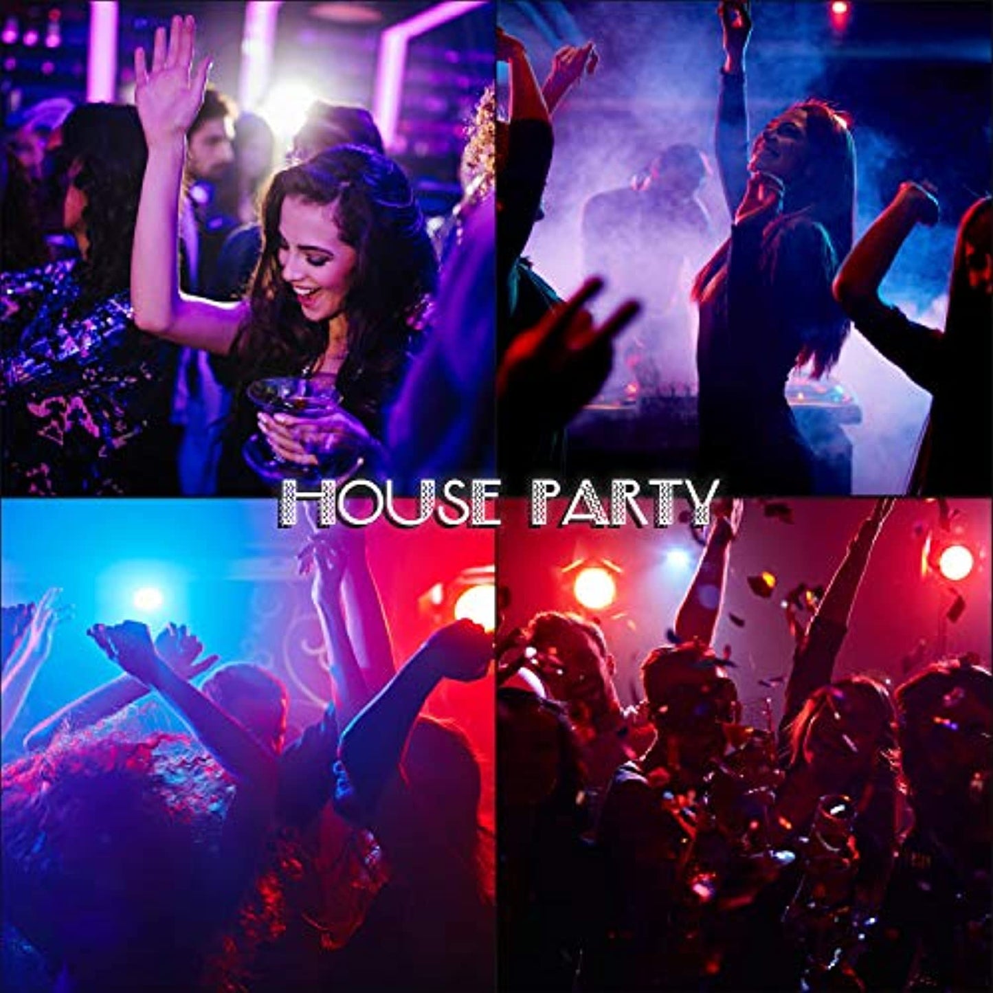 BSYUN 2nd version 4 Lens RGBY DJ Sound Activated Led Projector Party Lights