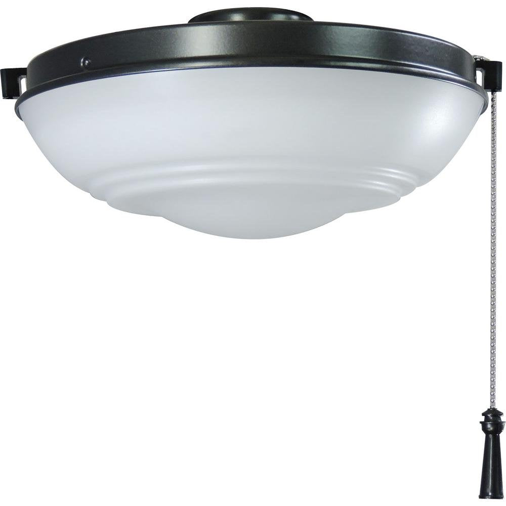 Hampton Bay Raleigh LED Natural Iron Light Kit Ceiling Fan