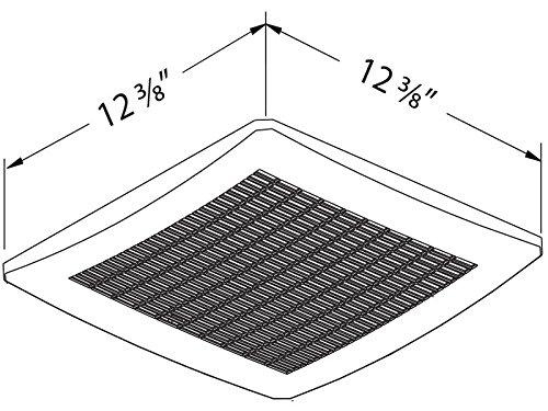 Delta BreezSignature VFB25AEH 130 CFM Exhaust Bath Fan with Humidity Sensor