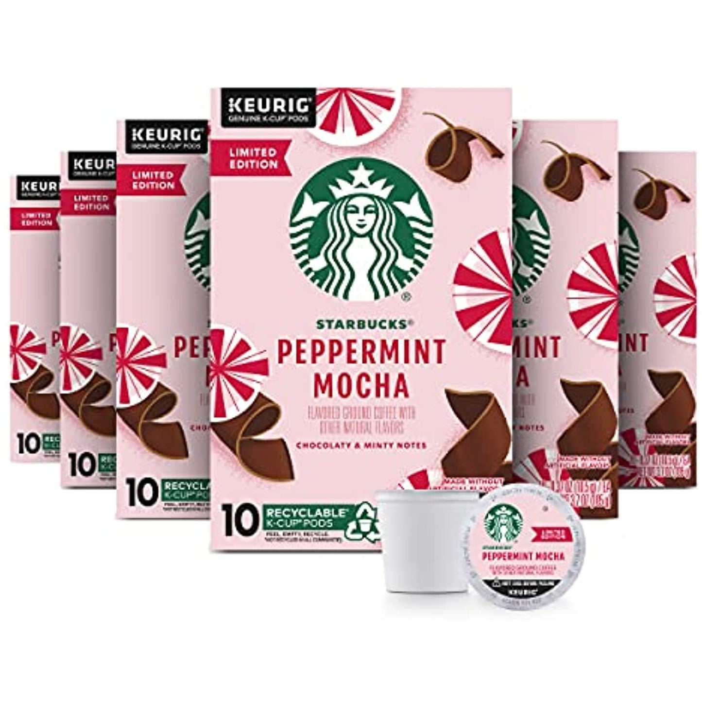 STARBUCKS Peppermint Mocha Coffee K cups 120 COUNT READ DESCRIPTION