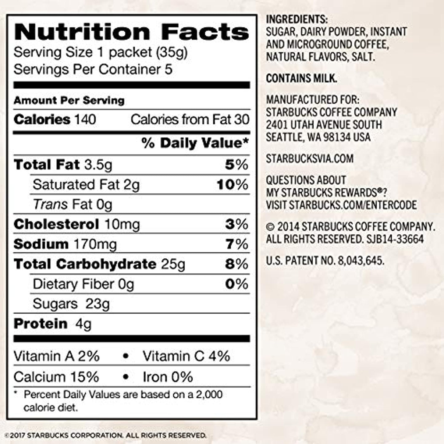 12 Boxes Starbucks Via White Chocolate Mocha Latte Flavor 60 Packs Best By 1/21