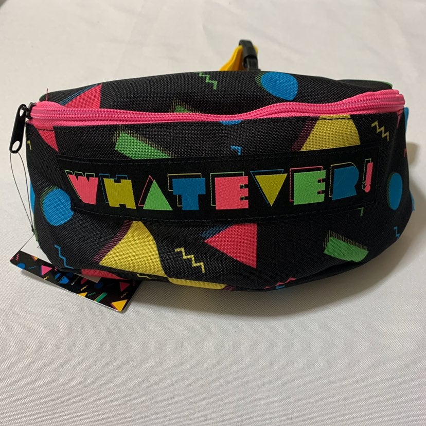Funko Retro 90's Whatever Fanny Pack W Strap - Black Pink Yellow Blue Green