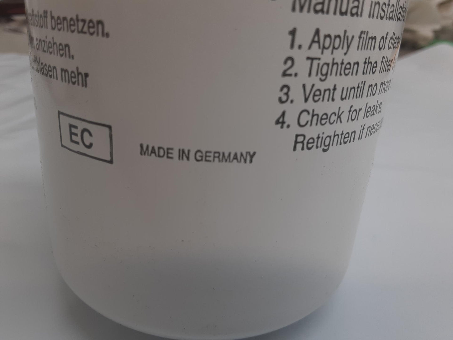 Deutz spin-on fuel filter, Made in Germany, 01174423 (4 pack)