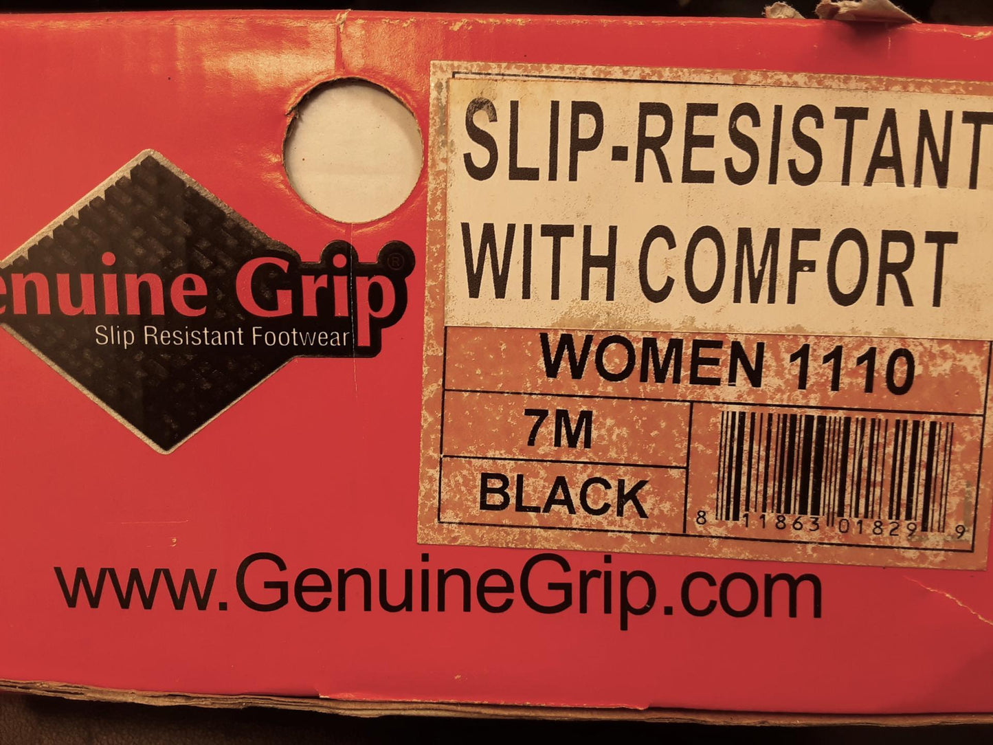 Genuine Grip SR, with comfort, Women Size 7 Medium, 1110