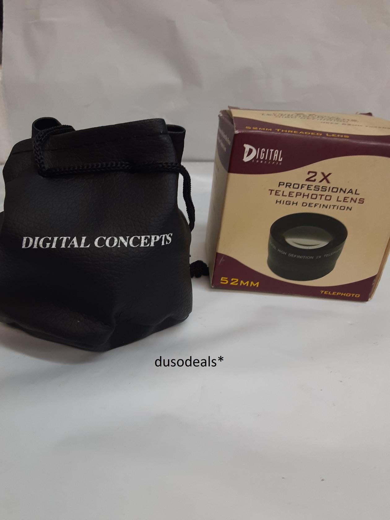 Digital Concepts 2x High Speed Pro AF Deluxe Super Telephoto Lens, 52 MM 0531210