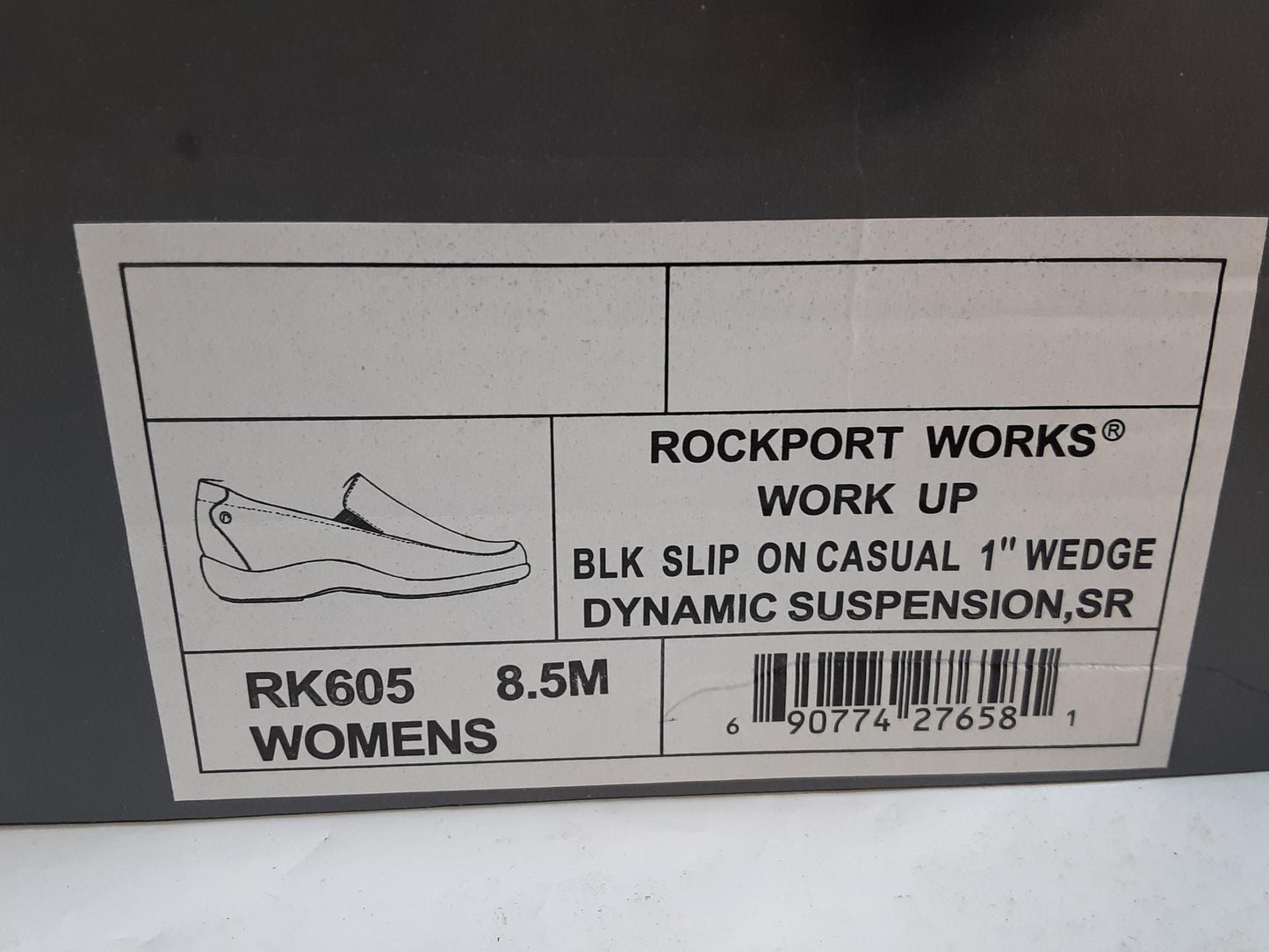Rockport Works Slipon w/ Dynamic Suspension, SR, Size 8.5 Womens 'workup RK605'