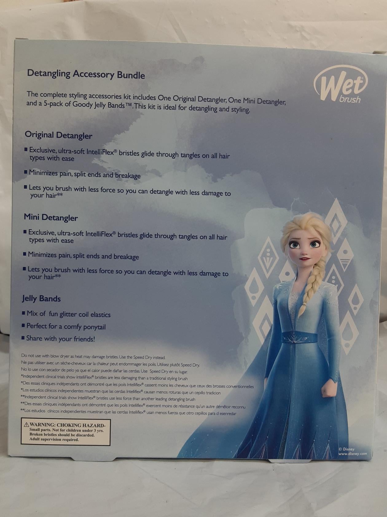Disney's Frozen II Wet Brush Detangling Accessory Bundle- ELSA Original- NEW!