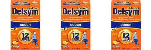 16 PACK Delsym Children's 12 Hr Cough Relief Liquid, Orange, 3oz Exp 8/2022