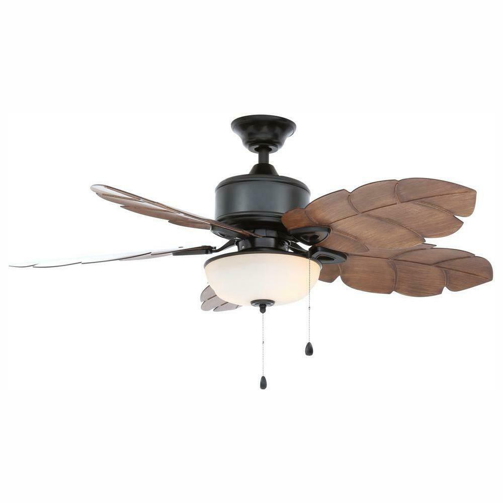 Home Decorators Collection Palm Cove 52 in. LED Indoor/Outdoor Ceiling Fan