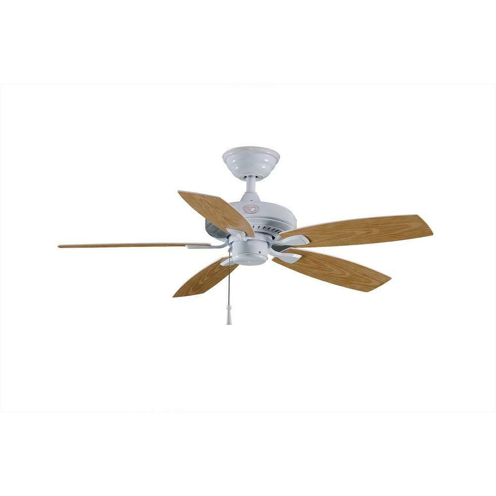Hampton Bay Gazebo II 42 in. Indoor/Outdoor White Ceiling Fan YG187-WH