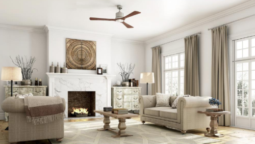 GE 20338 Phantom 54 in. Brushed Nickel Indoor LED Ceiling Fan