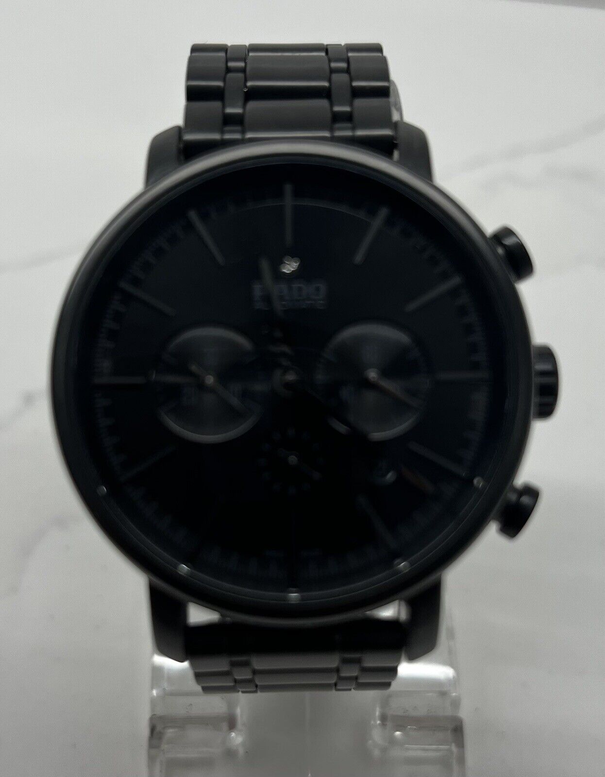 Rado Diamaster Ceramic Chronograph Black Dial Automatic Mens Watch R14090192