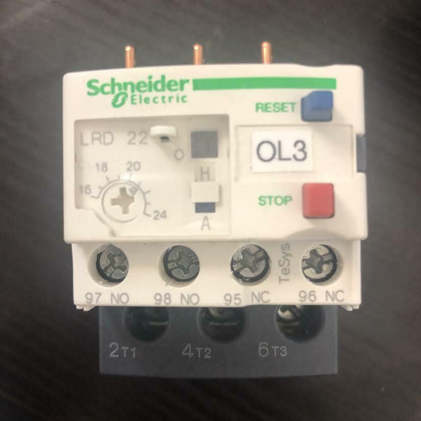 SCHNEIDER ELECTRIC LRD22 OVERLOAD RELAY