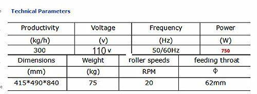 Electric Sugar Cane Ginger Press Juicer 110v 134010