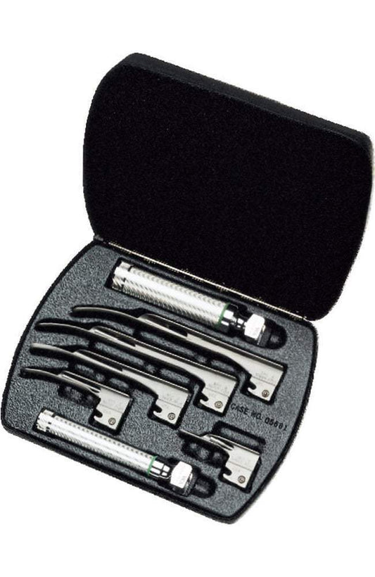 Welch Allyn Miller Fiber Optic Laryngoscope Set 68696