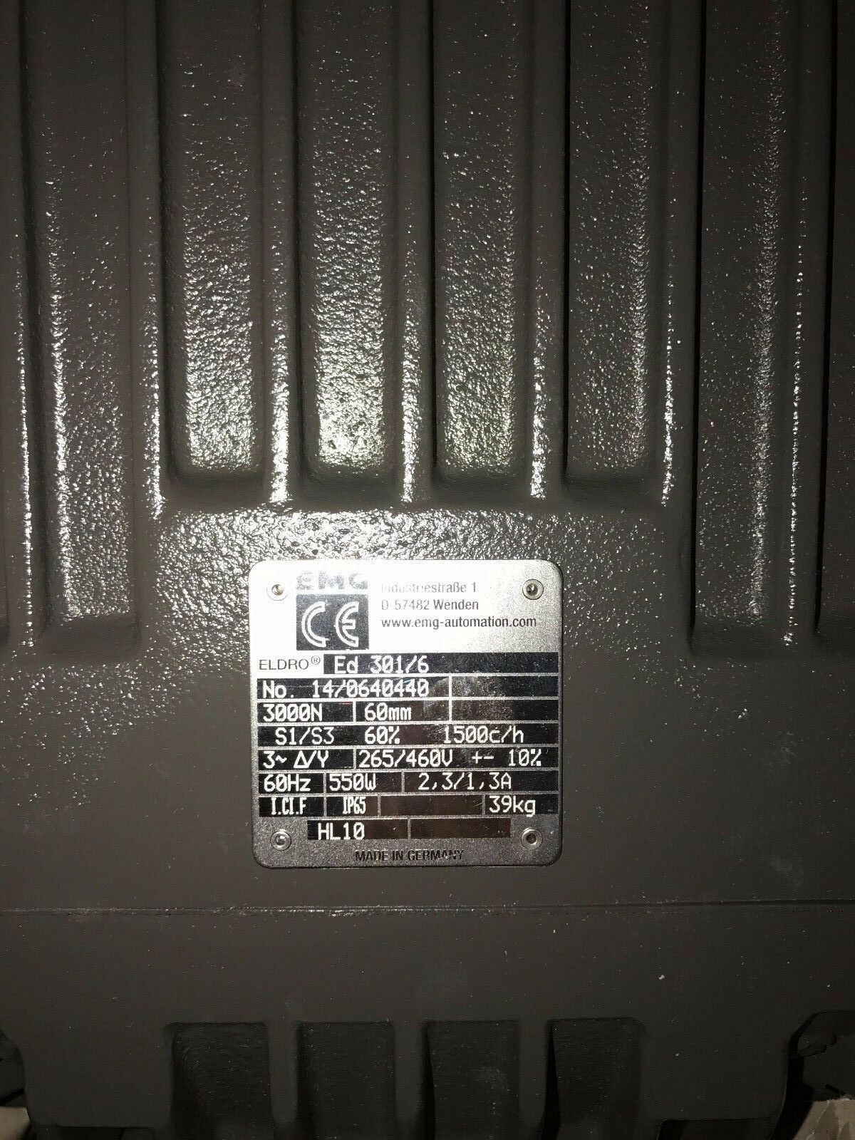 EMG ELDRO ED 301/6 Brake Thrusters