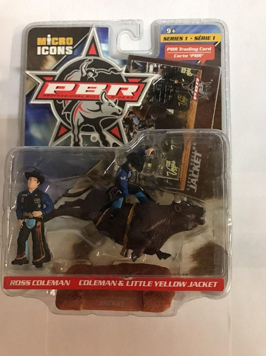 PBR Micro Icons Ross Coleman & Little Yellow Jacket Action Figure & Card NIP