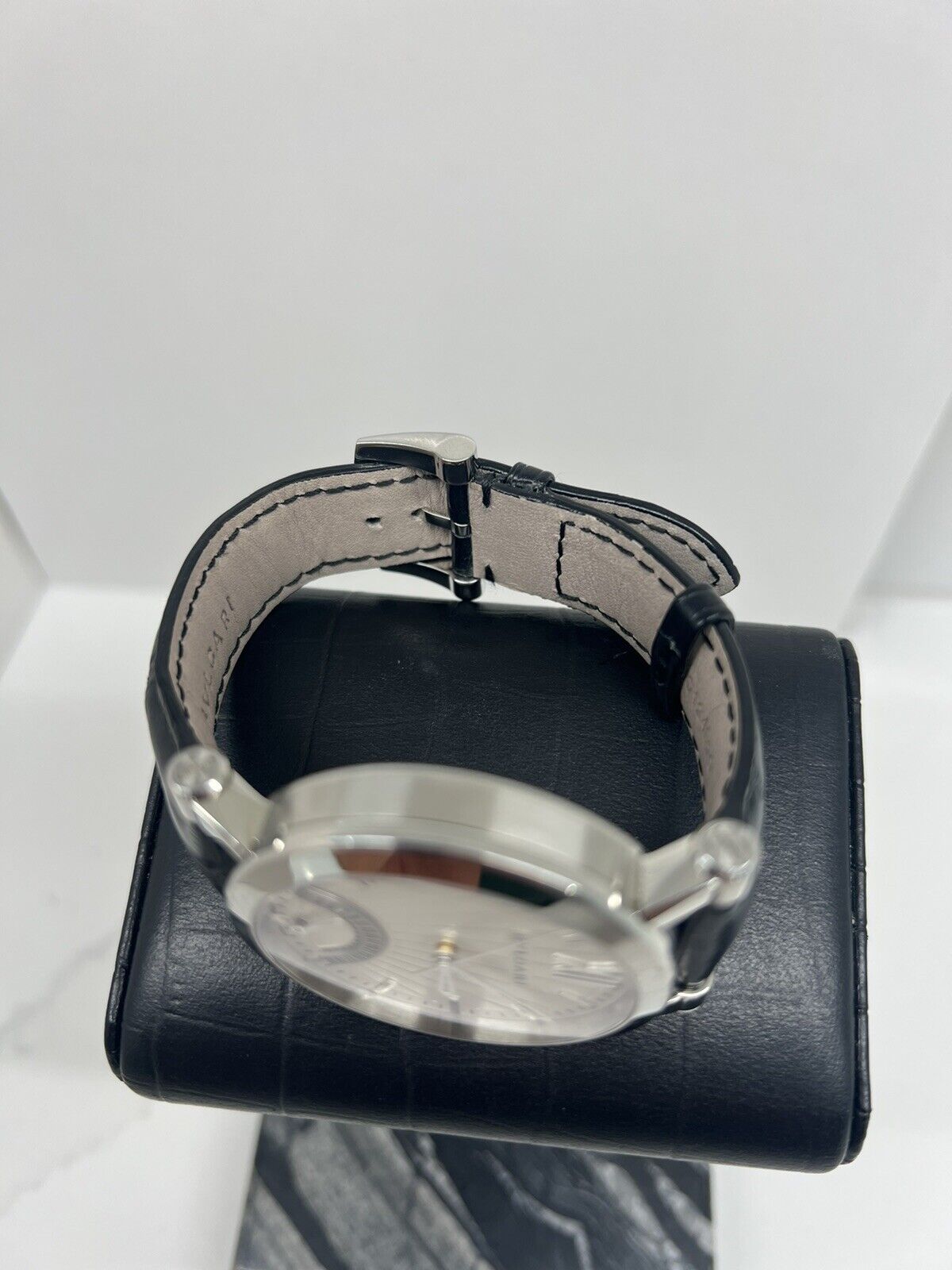 BVLGARI Sotirio Bvlgari SB42WSLDR Silver dial Automatic SS Leather belt