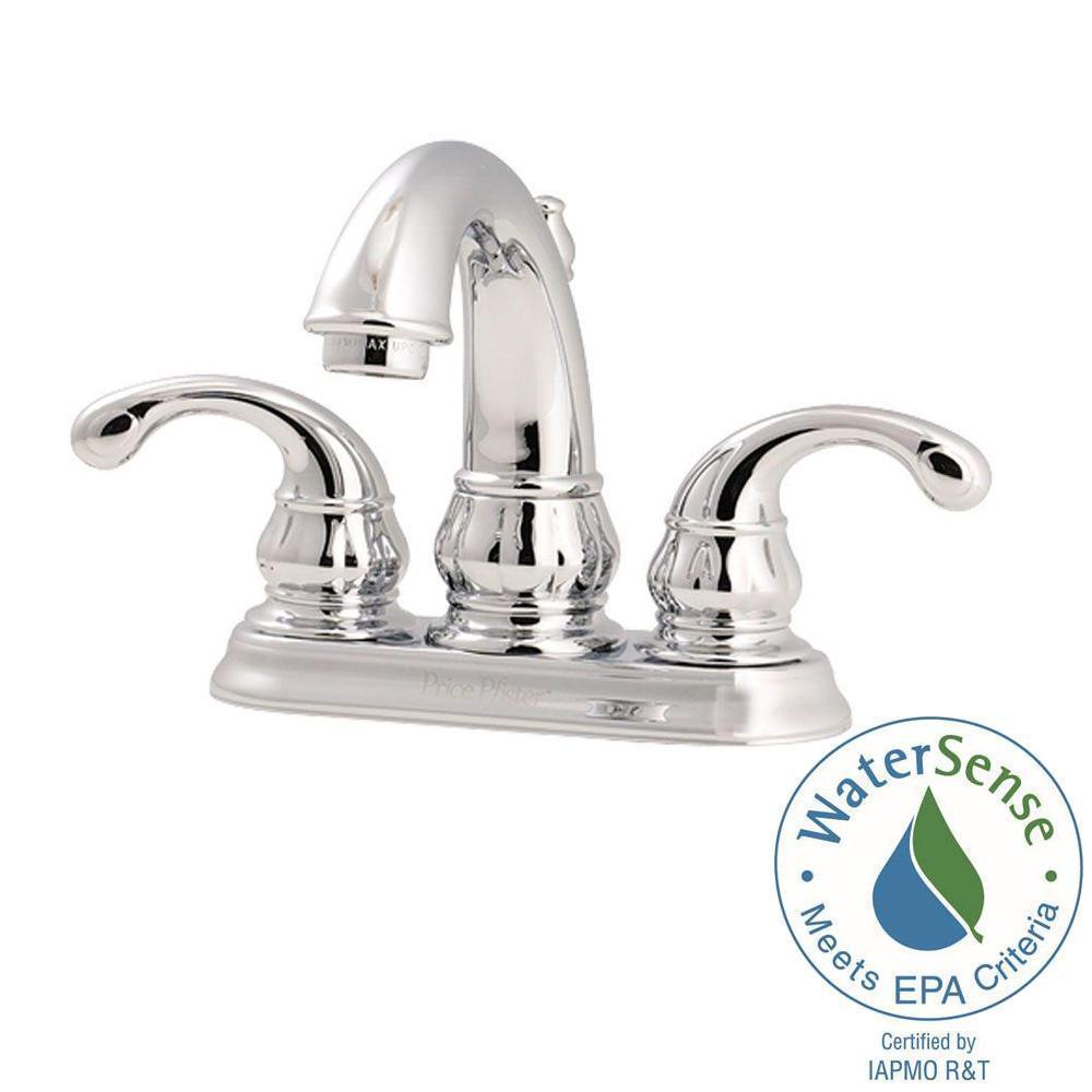 Pfister LF-048-DC00 Pfister Treviso 2Handle 4 Centerset Bathroom Faucet in Polis