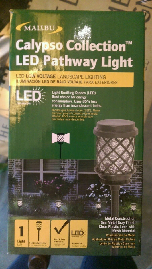 Malibu Calypso Low Voltage LED Pathway Landscape Light 8420-5103-01 Metal