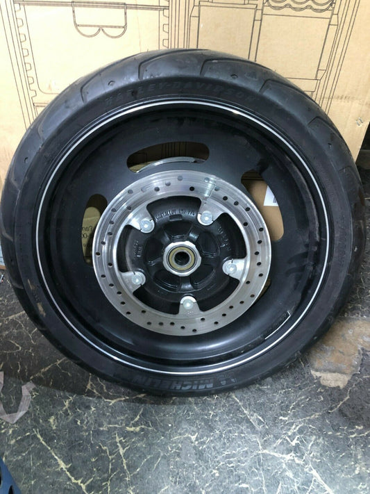 Harley Davidson 19" x 3.0" Front Wheel V-Rod slotted black nightrod READ !