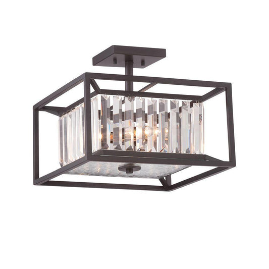 Designers Fountain 87411-VB Linares 3-Light Semi-Flush Ceiling Fixture
