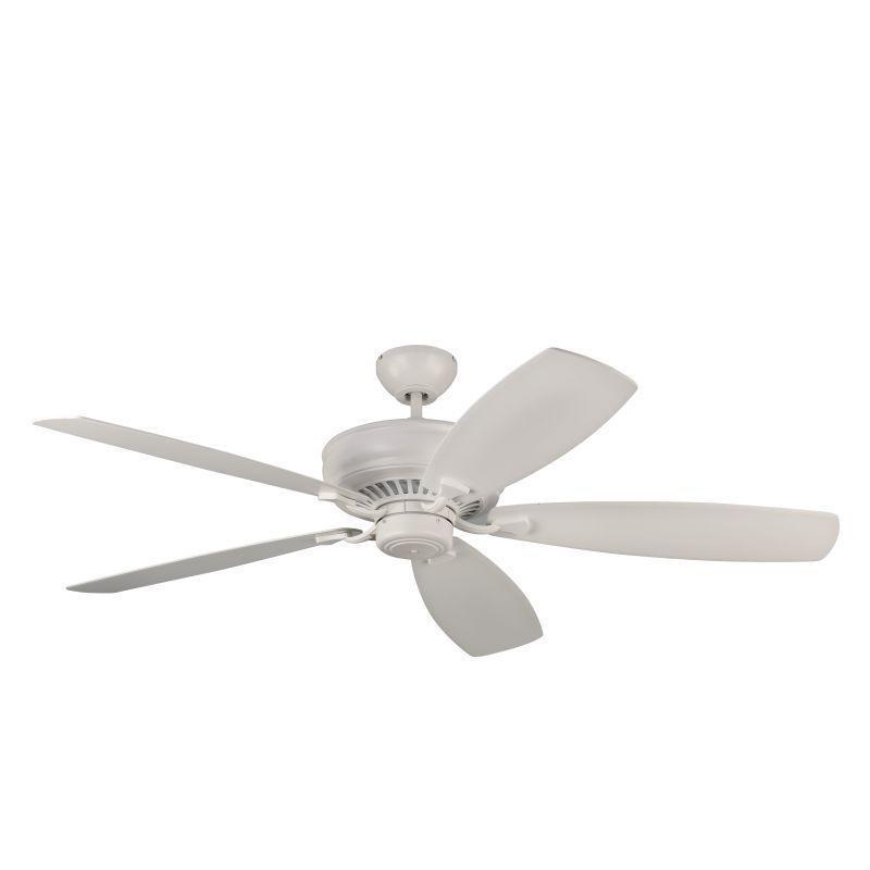 Monte Carlo Bonneville Max Rubberized White 60-inch Ceiling Fan