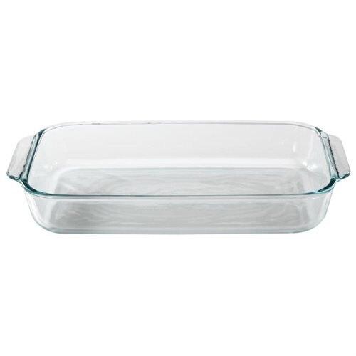 LOT OF 2 Basics 3-quart Oblong Baking Dish &#8211; Clear