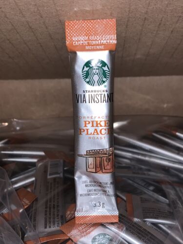 Starbucks Via Instant  Pike Place Coffee Medium Roast 1,300 Packets Box