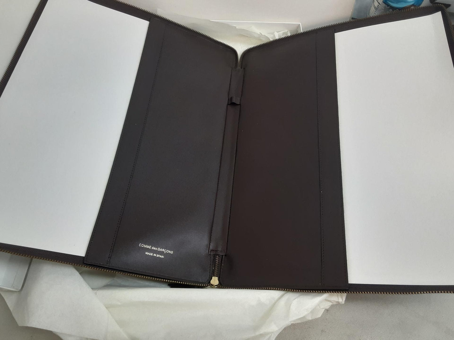 Comme Des Garcons- Lawyer's Legal Portfolio Holder- 15"x11 - BROWN- Classic  NEW