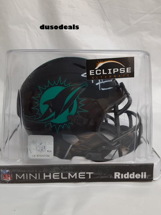 Tua Tagovailoa Miami Dolphins Signed Autograph ECLIPSE Speed Mini Helmet