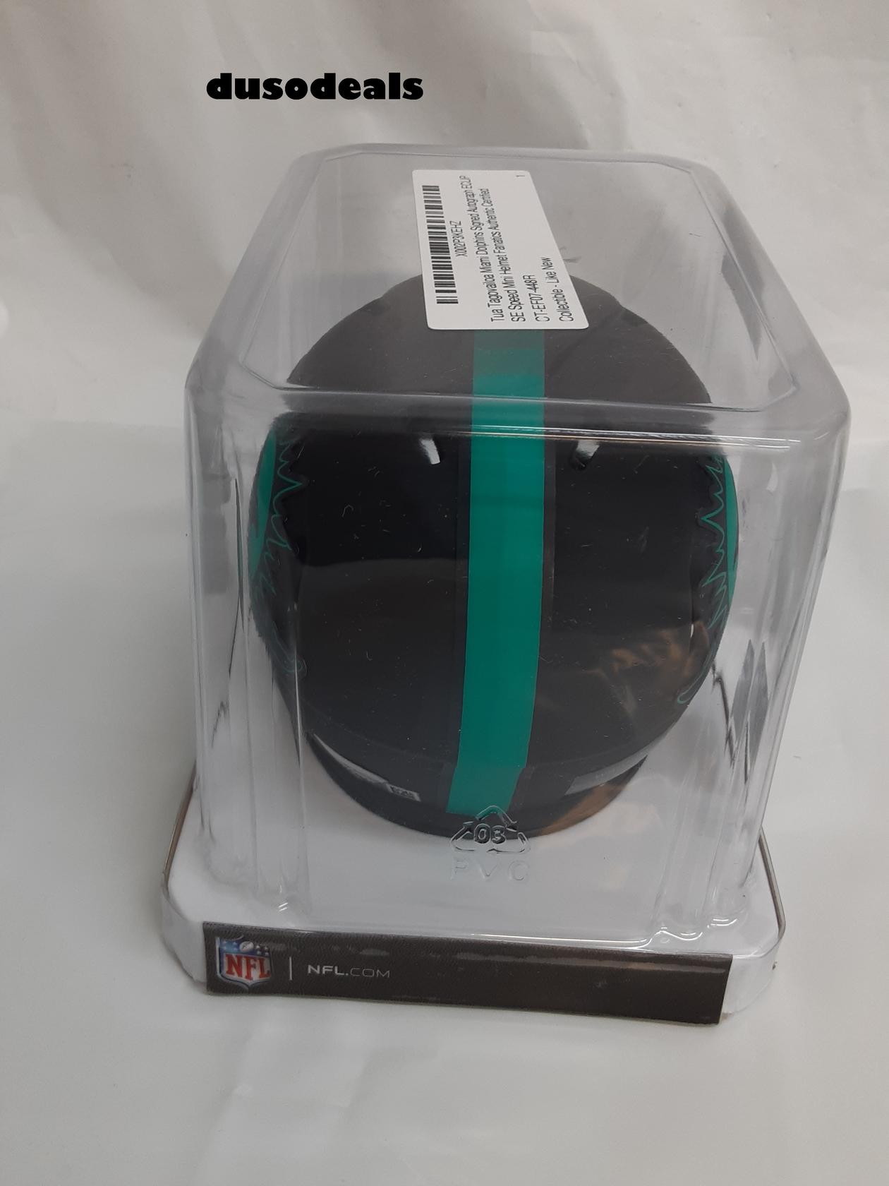 Tua Tagovailoa Miami Dolphins Signed Autograph ECLIPSE Speed Mini Helmet