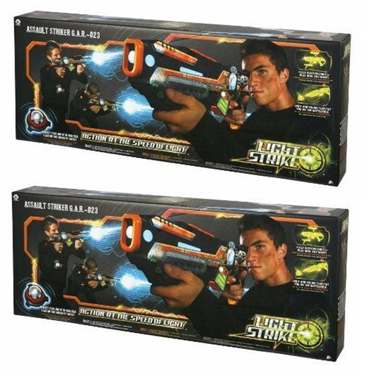 Lot of 2 Wowwee Light Strike Assault Striker With Simple Target Orange Brand New