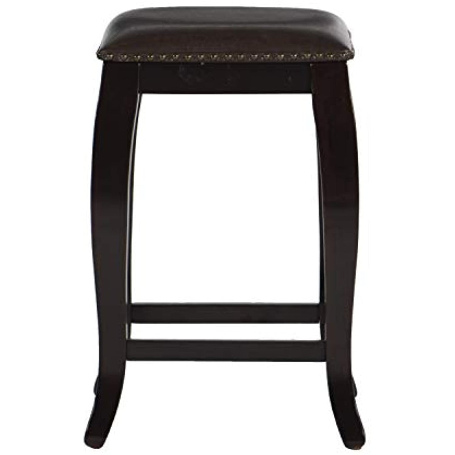 Linon San Francisco Square Top Counter Stool, Brown