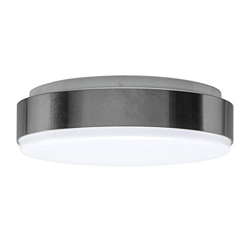 Hampton Bay Brushed Nickel LED Round Ceiling Flushmount