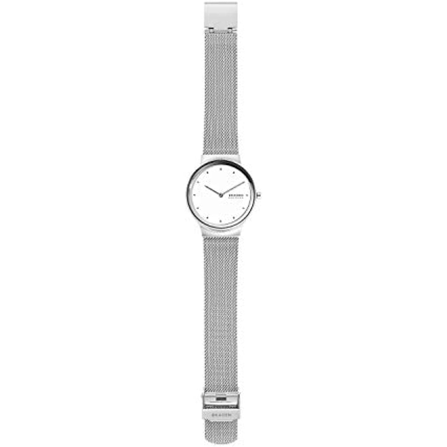 Skagen Women's Freja Quartz Watch Stainless Steel Mesh Strap, Silver NO BOX