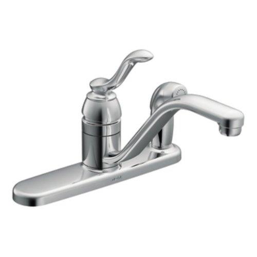 Moen CA87527 Kitchen Faucet with Side Spray from the Banbury Collection, Chrome