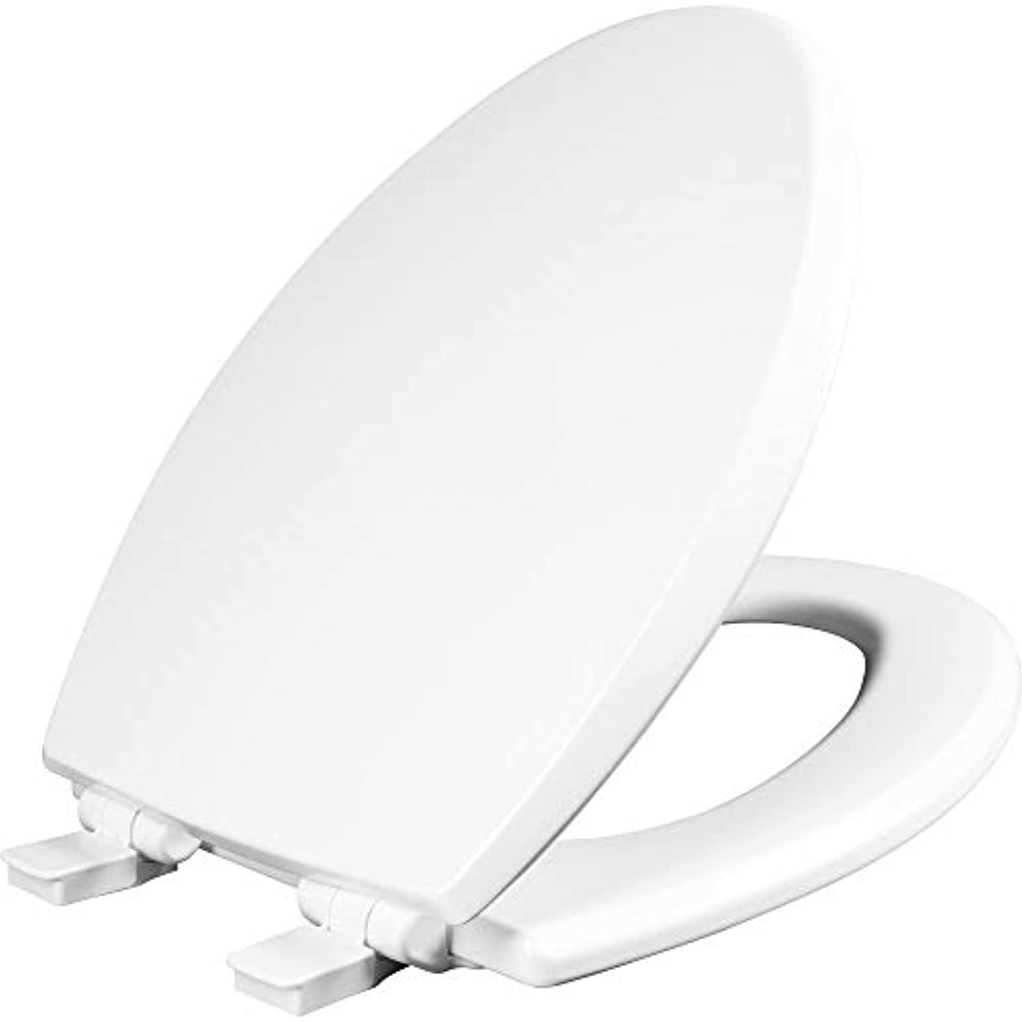 Mayfair 1847SLOW 000 Elongated  Premium Hinge, White Toilet Seat