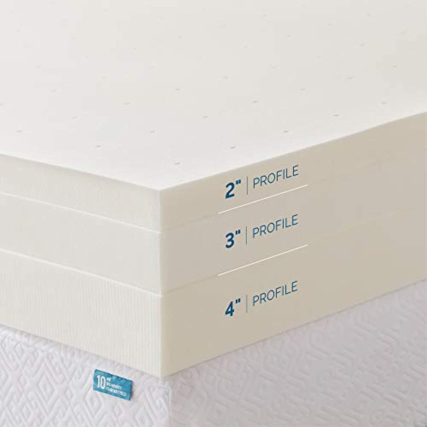 LUCID 3"  Memory Foam Mattress Topper, Size:  Full XL, LU30FX45MT- OPEN BOX
